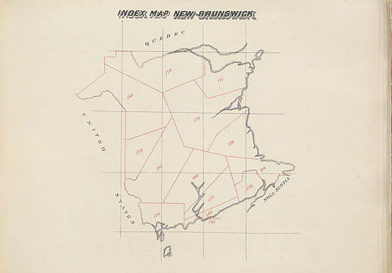 Map of New-Brunswick