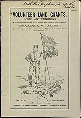 Volunteer Land Grants, Scrip and Pensions, couverture, RG�15, volume�356, dossier�93952
