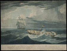Etching entitled THE MELANCHOLY SHIP WRECK OF THE FRANCES MARY FROM ST. JOHN'S, J. KENDALL MASTER, 1827