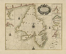 Carte intitulée CARTE TRÈS CURIEUSE DE LA MER DU SUD, CONTENANT DES REMARQUES NOUVELLES ET TRÈS UTILES NON SEULEMENT SUR LES PORTS ET ÎLES DE CETTE MER, MAIS AUSSI SUR LES PRINCIPAUS PAYS DE L'AM