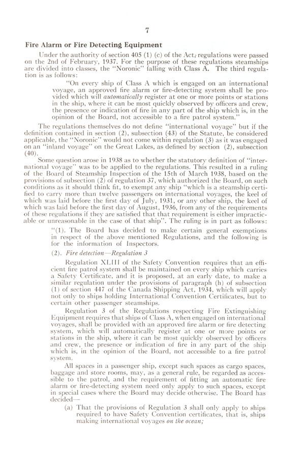 Report of Court of Investigation into the Circumstances Attending the Loss of the S.S. 