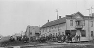 C-005007 : The Treaty 8 Commission preparing to leave Edmonton for Athabasca