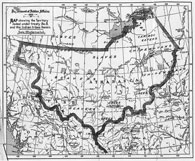 Map of the territory covered by Treaty 8