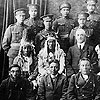 Photograph of elders and First World War Aboriginal soldiers, unknown location, circa 1916