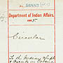 Circular to all superintendents and agents across the Dominion regarding the INDIAN ADVANCEMENT ACT of 1884, and list of agents and missionaries in the Dominion. RG 10, volume 2283, part 1, file 56,883, 8 pages