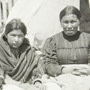 Photograph of a group of four unidentified Aboriginal women, Abitibi Reserve, July 1906