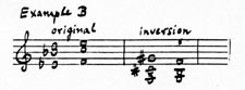 Hand-drawn example B from Gould's notes for Schönberg's CONCERTO FOR PIANO AND ORCHESTRA, OP. 42