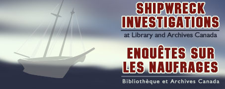 Welcome to the Shipwreck Investigations website / Bienvenue au site Web Enquêtes sur les naufrages